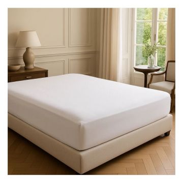 Cearceaf alb din bumbac ranforcé cu elastic 200x140 cm Ranforce – Mila Home Luxury Cearceaf alb din bumbac ranforcé cu elastic 200x140 cm Ranforce – Mila Home Luxury