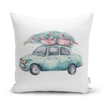 Față de pernă 43x43 cm cu model de Crăciun Full Ride – Mila Home Față de pernă 43x43 cm cu model de Crăciun Full Ride – Mila Home