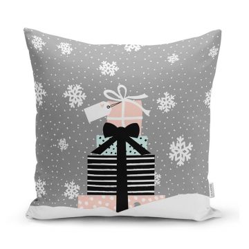 Față de pernă 43x43 cm cu model de Crăciun – Mila Home Față de pernă 43x43 cm cu model de Crăciun – Mila Home