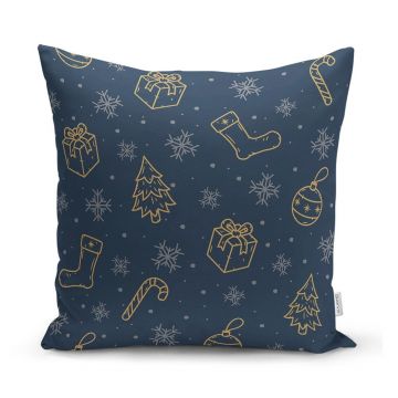 Față de pernă 43x43 cm cu model de Crăciun – Mila Home Față de pernă 43x43 cm cu model de Crăciun – Mila Home