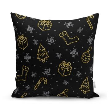 Față de pernă 43x43 cm cu model de Crăciun – Mila Home Față de pernă 43x43 cm cu model de Crăciun – Mila Home