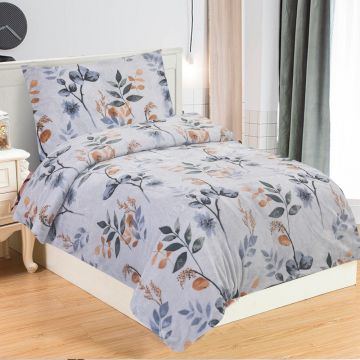 Lenjerie de pat albastru prăfuit din micropluș/cocolino pentru pat de o persoană 140x200 cm Greta – My House Lenjerie de pat albastru prăfuit din micropluș/cocolino pentru pat de o persoană 140x200 cm Greta – My House