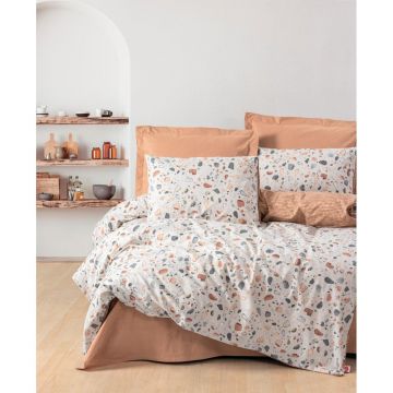 Lenjerie de pat din bumbac ranforcé pentru pat de o persoană 140x200 cm Earth-Inspired Calm – Mila Home Luxury Lenjerie de pat din bumbac ranforcé pentru pat de o persoană 140x200 cm Earth-Inspired Calm – Mila Home Luxury
