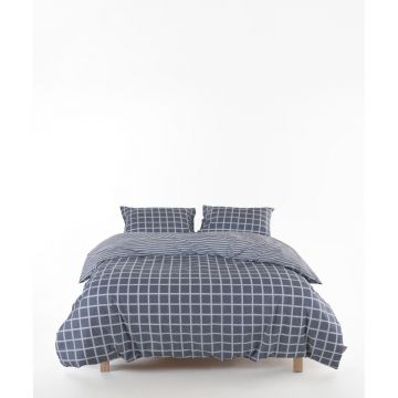 Lenjerie de pat gri din bumbac ranforcé pentru pat de o persoană 140x200 cm Linear Calm Geometric – Mila Home Luxury Lenjerie de pat gri din bumbac ranforcé pentru pat de o persoană 140x200 cm Linear Calm Geometric – Mila Home Luxury