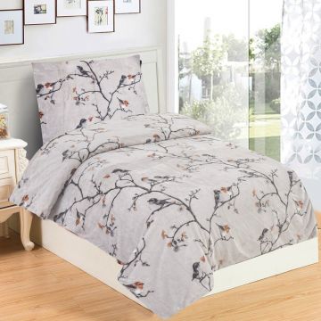 Lenjerie de pat gri din micropluș/cocolino pentru pat de o persoană 140x200 cm Ronja – My House Lenjerie de pat gri din micropluș/cocolino pentru pat de o persoană 140x200 cm Ronja – My House