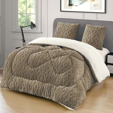 Pilota Cocolino Groasa cu Blanita Wave V25 Dark Bej 4.5kg, 200x230 Pilota Cocolino Groasa cu Blanita Wave V25 Dark Bej 4.5kg, 200x230