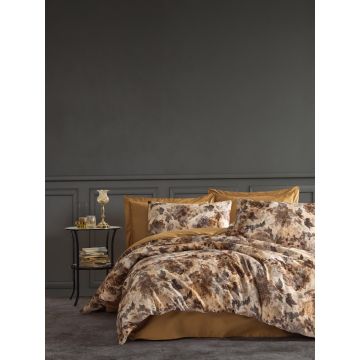 Lenjerie de pat dubla, L'essentiel Maison, Angelo, Galben mustar Lenjerie de pat dubla, L'essentiel Maison, Angelo, Galben mustar