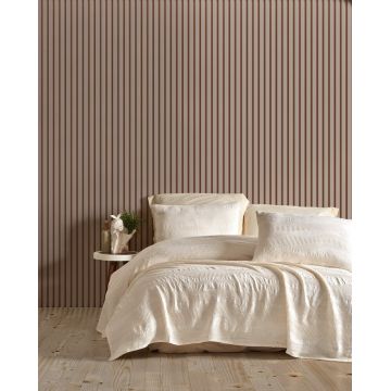 Set cuvertura pique dubla, L'essentiel Maison, Agata, Crem Set cuvertura pique dubla, L'essentiel Maison, Agata, Crem