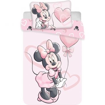 Set lenjerie pat copii Minnie Cartoon 100x135 + 40x60 SunCity