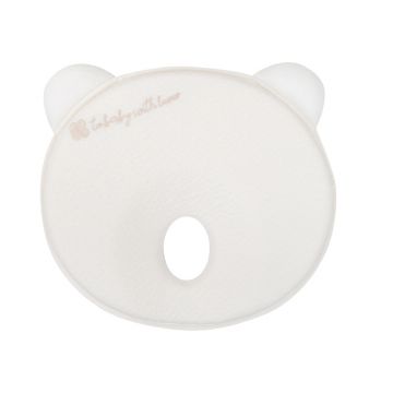 Pernuta memory pentru formarea capului KikkaBoo Airknit Bear White