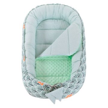 Babynest 2 in 1 Nichiduta din bumbac Minky Forest