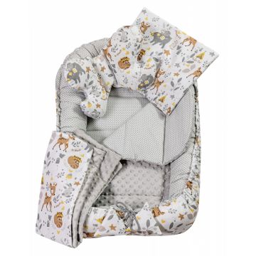 Set 5 in 1 Babynest Nichiduta Minky Grey Fawn