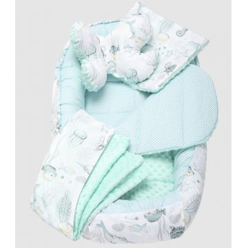 Set 5 in 1 Babynest Nichiduta Minky Mint Ocean