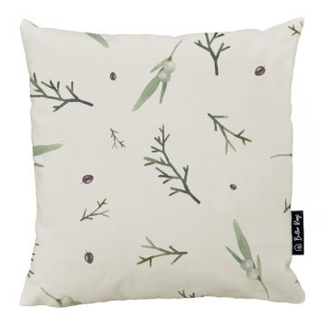 Față de pernă 45x45 cm cu model de Crăciun Delicate Green – Butter Kings