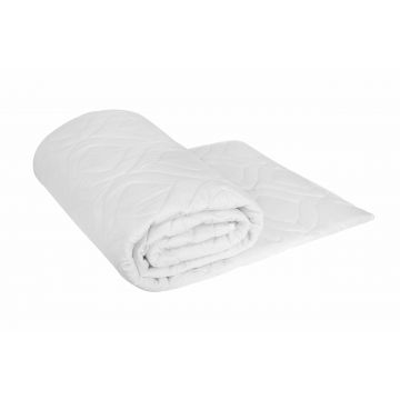 Pilota matlasata Ultrasleep Somnart, 200x220 cm, 250 g/mp, microfibra, matlasare ultrasonica, lavabila la 90°, alb