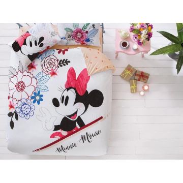 Lenjerie Copii Minnie Mouse Watercolour (Bumbac 100%)