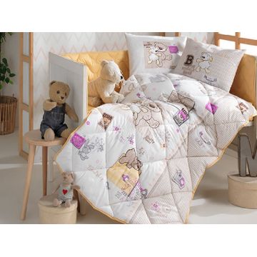 Set Complet Lenjerie Patut Bebe Friendship (Bumbac 100%)