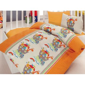 Lenjerie Patut Bebe Gemi Orange (Bumbac 100%)