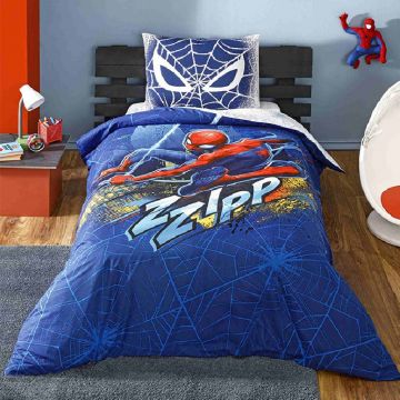 Lenjerie Copii Spiderman Blue City (Bumbac 100%)