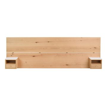 Tăblie de pat în culoare naturală din lemn de stejar 240x79 cm Whitmore – Rowico