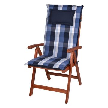 Pernă pentru scaun de grădină albastră 50x120 cm Hemsby – Sun Garden