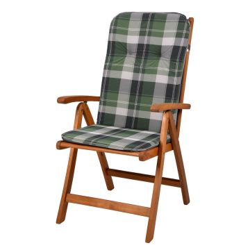 Pernă pentru scaun de grădină verde 50x116 cm Cardiff – Sun Garden