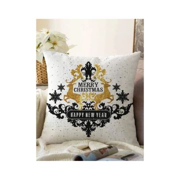 Față de pernă 43x43 cm cu model de Crăciun – Mila Home