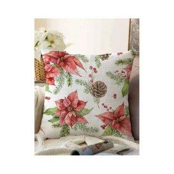 Față de pernă 43x43 cm cu model de Crăciun – Mila Home