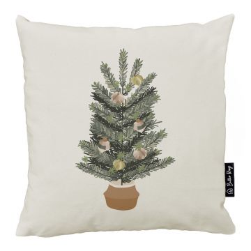 Față de pernă 45x45 cm cu model de Crăciun Festive Tree – Butter Kings