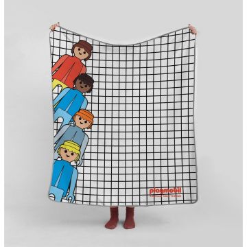 Pătură pentru copii din microfibră 130x130 cm Checkerboard – Playmobil