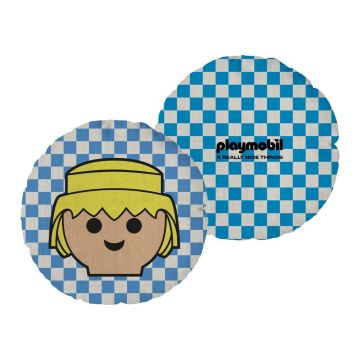 Pernă pentru copii din amestec de in Checkerboard – Playmobil