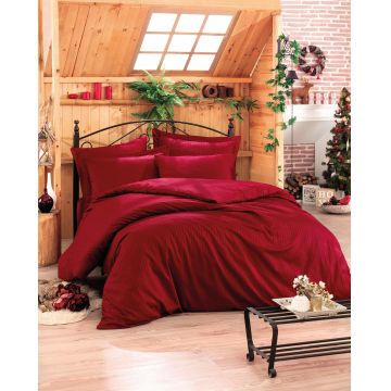 Set Lenjerie de pat double Chilly Red, 200 x 220 cm