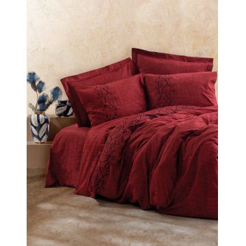 Set Lenjerie de pat double Rosso, 200 x 220 cm