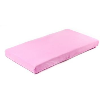 Cearceaf cu elastic, Sensillo, Pentru patut, Din bumbac jersey, 120x60 cm, 0 luni+, Pink