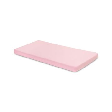 Cearceaf cu elastic, Sensillo, Pentru patut, Viscoza de bambus, Antialergic, 120x60 cm, 0 luni+, Pink