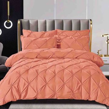 Lenjerie cu elastic 160x200 Rynker Coral 6 Piese (Finet)