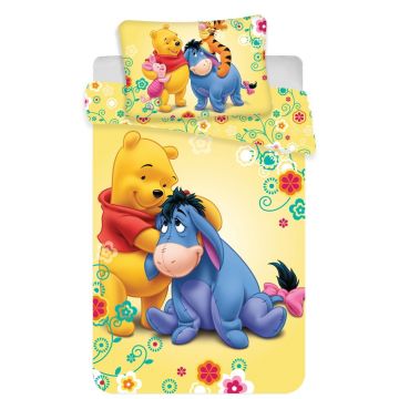 Lenjerie de pat pentru copii din bumbac pentru pătuț 100x135 cm Winnie-the-Pooh – Jerry Fabrics