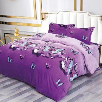 Lenjerie Purple Butterfly 4 Piese (Cocolino)