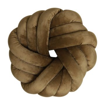 Pernă decorativă din catifea ø 33 cm Knot – Light & Living