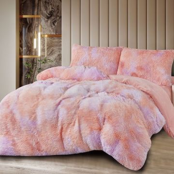 Lenjerie Cocolino Fluffy V16 cu elastic 180x200, 4 Piese (Cocolino)