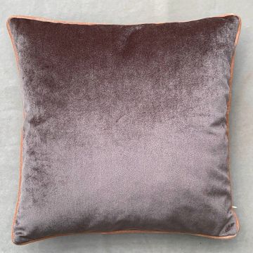 Husa de perna, Lavender Ash Velvet Pillow Cover, 43x43 cm, Polipropilena, Lavandă / Pulbere