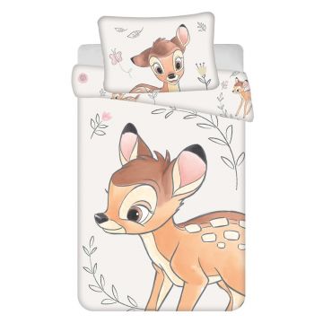 Lenjerie de pat pentru copii din bumbac pentru pătuț 100x135 cm Bambi 