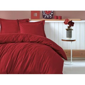 Lenjerie Elegant Stripe Bordo (Satin Deluxe)