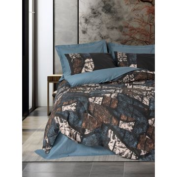 Lenjerie de pat dubla, Senso - Petrol Green, Cotton Box, Bumbac Ranforce Lenjerie de pat dubla, Senso - Petrol Green, Cotton Box, Bumbac Ranforce