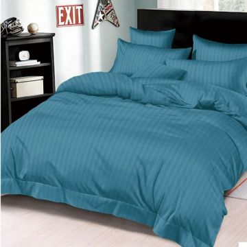 Lenjerie cu elastic 180x200cm, Damasc, Tixie V1 Albastru (Finet) Lenjerie cu elastic 180x200cm, Damasc, Tixie V1 Albastru (Finet)