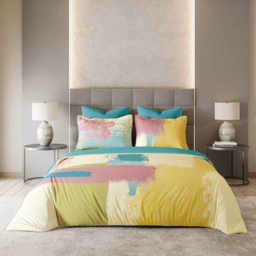 Lenjerie cu elastic 180x200cm, Digital Anouck (Finet) Lenjerie cu elastic 180x200cm, Digital Anouck (Finet)