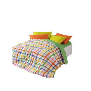 Lenjerie de pat din bumbac ranforcé pentru pat dublu, extinsă cu cearceaf inclus, cu 4 piese 200x220 cm Hype – Mijolnir Lenjerie de pat din bumbac ranforcé pentru pat dublu, extinsă cu cearceaf inclus, cu 4 piese 200x220 cm Hype – Mijolnir