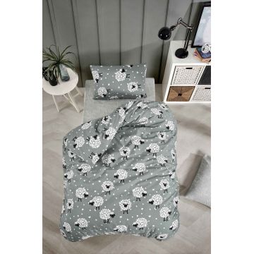 Lenjerie de pat dubla, Lamb, Tabu Home, 65% bumbac/35% poliester Lenjerie de pat dubla, Lamb, Tabu Home, 65% bumbac/35% poliester