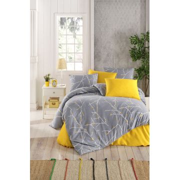 Lenjerie de pat dubla, Parure, Tabu Home, 65% bumbac/35% poliester Lenjerie de pat dubla, Parure, Tabu Home, 65% bumbac/35% poliester