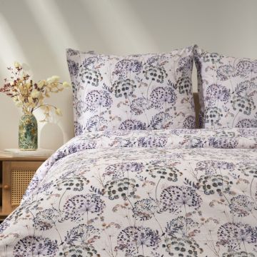 Lenjerie de pat King Size, Lorret, Homla, 3 piese, 200x220 cm, microfibra din poliester, multicolor Lenjerie de pat King Size, Lorret, Homla, 3 piese, 200x220 cm, microfibra din poliester, multicolor